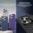 For iPhone 13 Honeycomb Radiating Lens Holder Magsafe Phone Case(Pink) - 3
