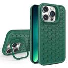 For iPhone 13 Pro Max Honeycomb Radiating Lens Holder Magsafe Phone Case(Green) - 1