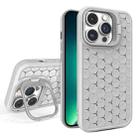For iPhone 13 Pro Max Honeycomb Radiating Lens Holder Magsafe Phone Case(Grey) - 1