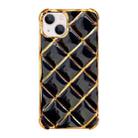 For iPhone 15 Electroplated Varnish Diamond TPU Phone Case(Black) - 1