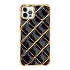 For iPhone 12 Pro Max Electroplated Varnish Diamond TPU Phone Case(Black) - 1