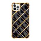 For iPhone 11 Pro Max Electroplated Varnish Diamond TPU Phone Case(Black) - 1