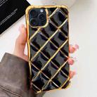 For iPhone 11 Pro Max Electroplated Varnish Diamond TPU Phone Case(Black) - 2