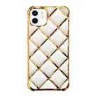 For iPhone 11 Electroplated Varnish Diamond TPU Phone Case(White) - 1