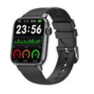 QS08 PRO 1.83 inch BT5.2 Smart Sport Watch, Support Sleep / Heart Rate / Blood Oxygen / Temperature / Blood Pressure Health Monitor(Black+Black) - 1