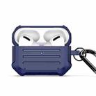 For AirPods Pro 2 DUX DUCIS PECE Series Earbuds Box Protective Case(Dark Blue) - 1