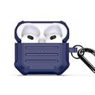 For AirPods 3 DUX DUCIS PECE Series Earbuds Box Protective Case(Dark Blue) - 1