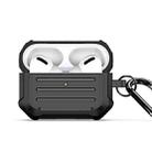 For AirPods Pro DUX DUCIS PECE Series Earbuds Box Protective Case(Black) - 1