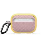 For AirPods Pro 2 DUX DUCIS PECC Series Earbuds Box Protective Case(Yellow Pink) - 1