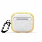 For AirPods 3 DUX DUCIS PECC Series Earbuds Box Protective Case(Yellow White) - 1