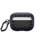 For AirPods Pro DUX DUCIS PECC Series Earbuds Box Protective Case(Purple Black) - 1