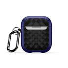 For AirPods 2 / 1 DUX DUCIS PECC Series Earbuds Box Protective Case(Blue Black) - 1