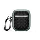 For AirPods 2 / 1 DUX DUCIS PECC Series Earbuds Box Protective Case(Green Black) - 1