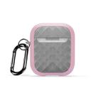 For AirPods 2 / 1 DUX DUCIS PECC Series Earbuds Box Protective Case(Pink Grey) - 1