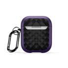 For AirPods 2 / 1 DUX DUCIS PECC Series Earbuds Box Protective Case(Purple Black) - 1