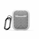For AirPods 2 / 1 DUX DUCIS PECC Series Earbuds Box Protective Case(White Grey) - 1