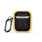 For AirPods 2 / 1 DUX DUCIS PECC Series Earbuds Box Protective Case(Yellow Black) - 1