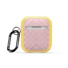 For AirPods 2 / 1 DUX DUCIS PECC Series Earbuds Box Protective Case(Yellow Pink) - 1