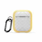 For AirPods 2 / 1 DUX DUCIS PECC Series Earbuds Box Protective Case(Yellow White) - 1