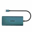 Onten UC961 9 in 1 USB-C / Type-C Multi-function HUB Docking Station(Green) - 1