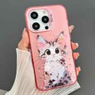 For iPhone 15 Pro Max Dual-sided IMD Animal Graffiti TPU + PC Phone Case(Elegant Cat) - 1