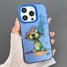 For iPhone 15 Pro Max Dual-sided IMD Animal Graffiti TPU + PC Phone Case(Fallen Dog) - 1