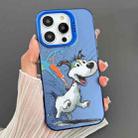 For iPhone 15 Pro Dual-sided IMD Animal Graffiti TPU + PC Phone Case(Running Dog) - 1