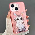 For iPhone 14 Plus Dual-sided IMD Animal Graffiti TPU + PC Phone Case(Elegant Cat) - 1