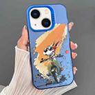 For iPhone 14 Plus Dual-sided IMD Animal Graffiti TPU + PC Phone Case(Electromobile Dog) - 1