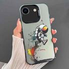For iPhone SE 2022 / 2020 / 8 / 7 Dual-sided IMD Animal Graffiti TPU + PC Phone Case(Strolling Astronauts) - 1