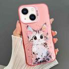 For iPhone 13 Dual-sided IMD Animal Graffiti TPU + PC Phone Case(Elegant Cat) - 1