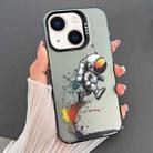 For iPhone 13 Dual-sided IMD Animal Graffiti TPU + PC Phone Case(Strolling Astronauts) - 1