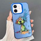 For iPhone 12 Dual-sided IMD Animal Graffiti TPU + PC Phone Case(Fallen Dog) - 1