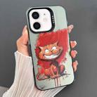 For iPhone 11 Dual-sided IMD Animal Graffiti TPU + PC Phone Case(Grinning Cat) - 1