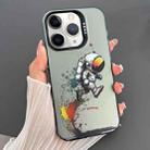 For iPhone 11 Pro Dual-sided IMD Animal Graffiti TPU + PC Phone Case(Strolling Astronauts) - 1