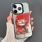 For iPhone 11 Pro Dual-sided IMD Animal Graffiti TPU + PC Phone Case(Grinning Cat) - 1