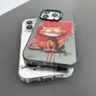 For iPhone XR Dual-sided IMD Animal Graffiti TPU + PC Phone Case(Melting Green Orange Dog) - 5