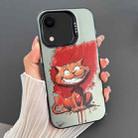 For iPhone XR Dual-sided IMD Animal Graffiti TPU + PC Phone Case(Grinning Cat) - 1