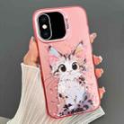 For iPhone XS Max Dual-sided IMD Animal Graffiti TPU + PC Phone Case(Elegant Cat) - 1