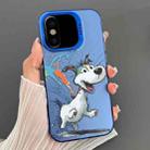 For iPhone X / XS Dual-sided IMD Animal Graffiti TPU + PC Phone Case(Running Dog) - 1