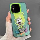 For iPhone X / XS Dual-sided IMD Animal Graffiti TPU + PC Phone Case(Motorcycle Dog) - 1