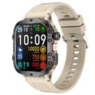 QX11 1.96 inch BT5.2 Smart Sport Watch, Support Bluetooth Call / Sleep / Blood Oxygen / Heart Rate / Blood Pressure Health Monitor(Beige) - 1
