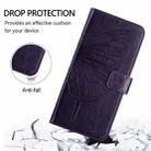 For OPPO A60 4G Global Embossed Butterfly Leather Phone Case(Dark Purple) - 3