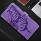 For OPPO A3 Pro 5G Global Embossed Butterfly Leather Phone Case(Light Purple) - 2