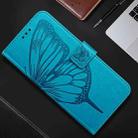 For OPPO A3 Pro 5G Global Embossed Butterfly Leather Phone Case(Blue) - 2