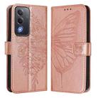 For OPPO A5 5G Global / A3 Pro 5G Global Embossed Butterfly Leather Phone Case(Rose Gold) - 2