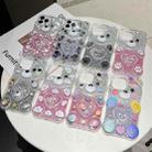 For iPhone 12 Pro Bear Shaped Painted TPU Phone Case(Smiley Face) - 2