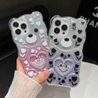 For iPhone 12 Pro Bear Shaped Painted TPU Phone Case(Smiley Face) - 5