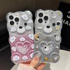 For iPhone 12 Pro Bear Shaped Painted TPU Phone Case(Smiley Face) - 6