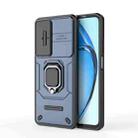 For OPPO A60 4G Global Sliding Camshield TPU + PC Shockproof Phone Case with Holder(Blue) - 1